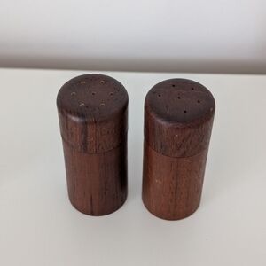 MCM Vintage Wooden Salt And Pepper Shakers